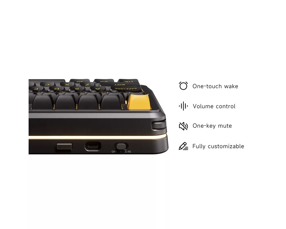 Клавиатура MCHOSE геймърска механична клавиатура Wireless Gaming Mechanical Keyboard MC-K99 V3 - Icy Creamsicle Switch [Linear] 9