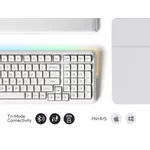 Клавиатура MCHOSE геймърска механична клавиатура Wireless Gaming Mechanical Keyboard MC-K99 V3 - Icy Creamsicle Switch [Linear] 10