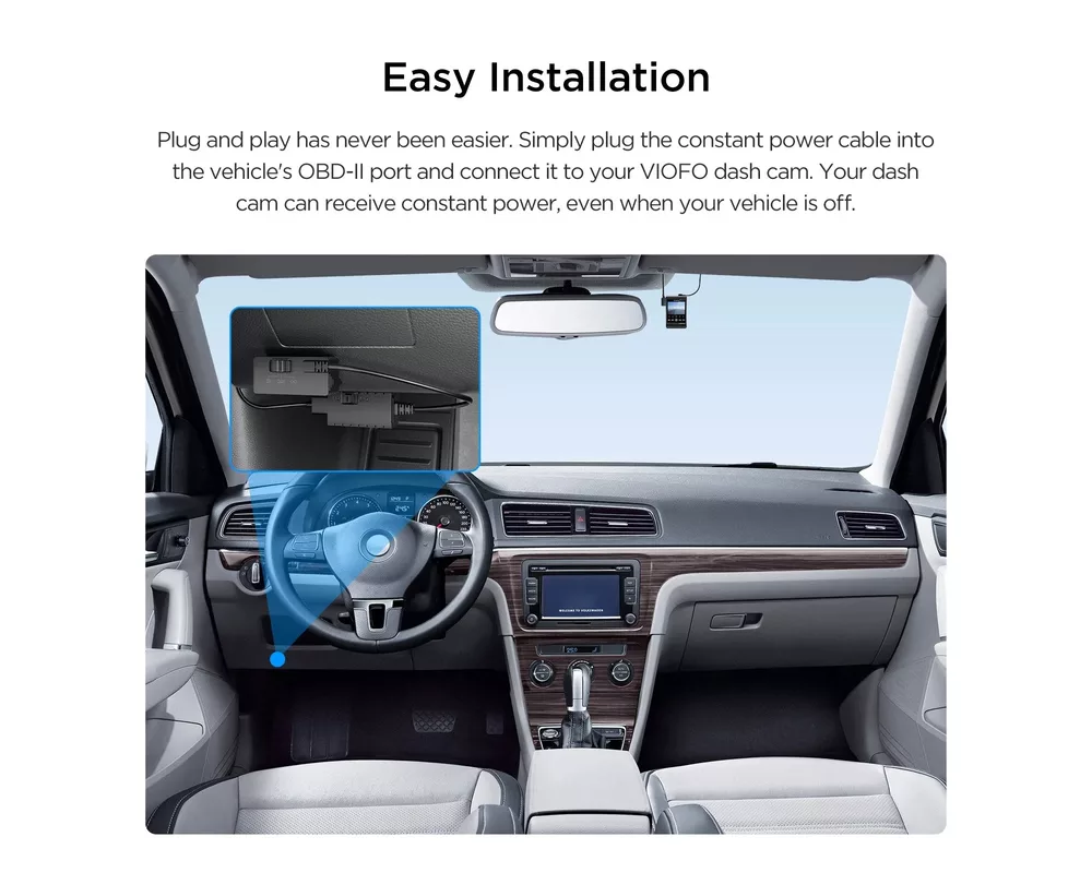 Видеорегистратор VIOFO Hardwire Kit - OP100 OBD-II with P... 11
