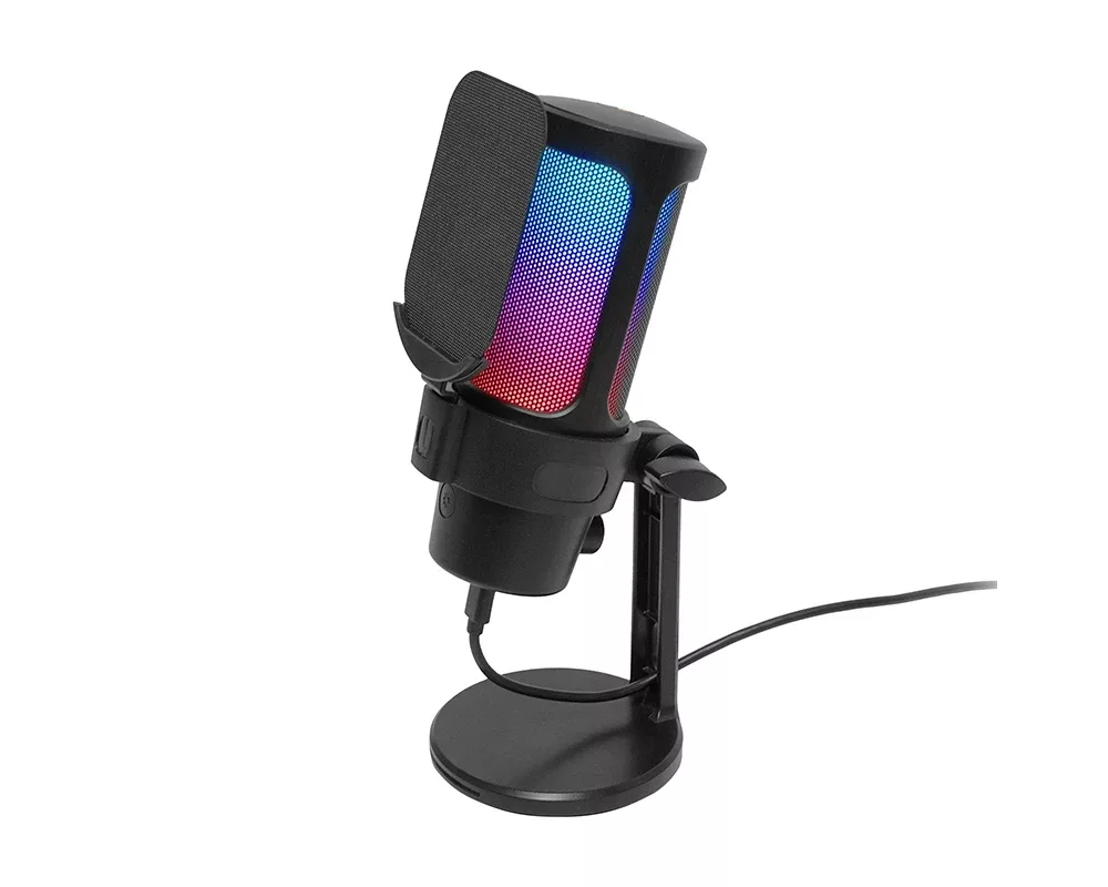 Микрофон VCom Геймърски Gaming USB Microphone - VCOM-M902 Black - USB 3