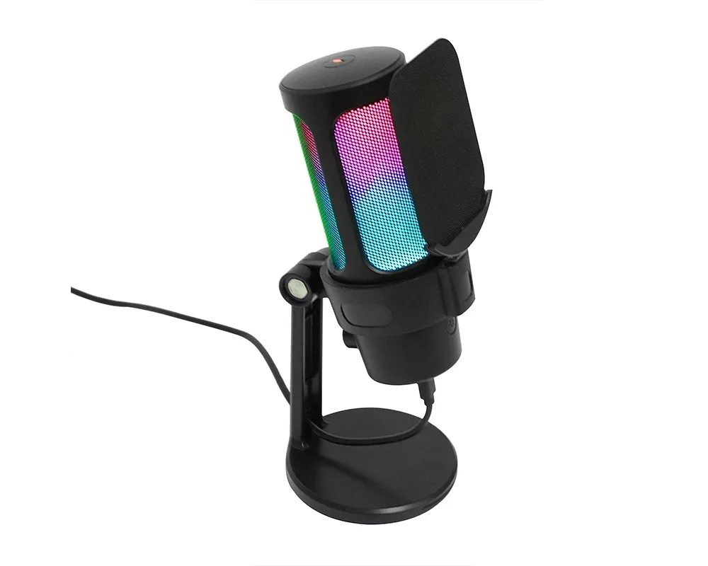 Микрофон VCom Геймърски Gaming USB Microphone - VCOM-M902 Black - USB 2
