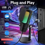 Микрофон VCom Геймърски Gaming USB Microphone - VCOM-M902 Black - USB 13