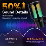 Микрофон VCom Геймърски Gaming USB Microphone - VCOM-M902 Black - USB 7