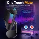 Микрофон VCom Геймърски Gaming USB Microphone - VCOM-M902 Black - USB 12