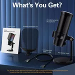 Микрофон VCom Геймърски Gaming USB Microphone - VCOM-M902 Black - USB 11