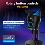 Микрофон VCom Геймърски Gaming USB Microphone - VCOM-M902 Black - USB 10