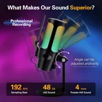 Микрофон VCom Геймърски Gaming USB Microphone - VCOM-M902 Black - USB 14