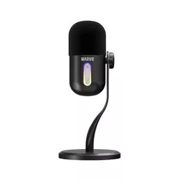 Marvo Геймърски Gaming USB Microphone - Blast 50 MIC-08 Black - USB 918903 MIC-08-BK на топ цена - PIC.bg