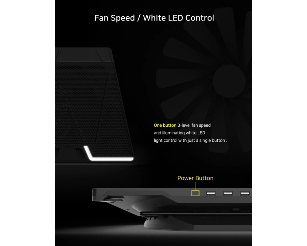 Охлаждаща подложка Zalman 17" Black ZM-NS3000 9 Охлаждаща подложка Zalman 17" Black ZM-NS3000 9