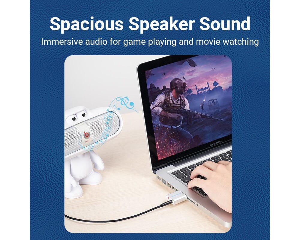 Звукова карта Vention USB Sound card - Headphones 6 Звукова карта Vention USB Sound card - Headphones 6