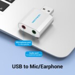 Звукова карта Vention USB Sound card - Headphones 4 Звукова карта Vention USB Sound card - Headphones 4