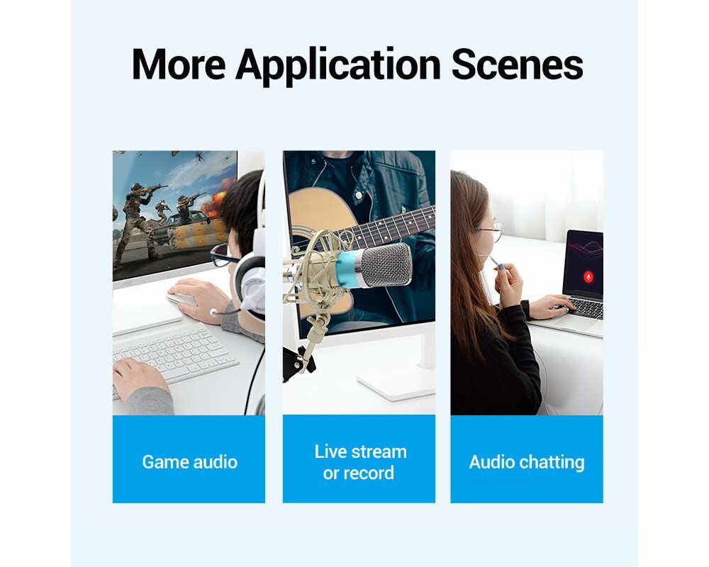 Звукова карта Vention USB Sound card - Headphones 7 Звукова карта Vention USB Sound card - Headphones 7