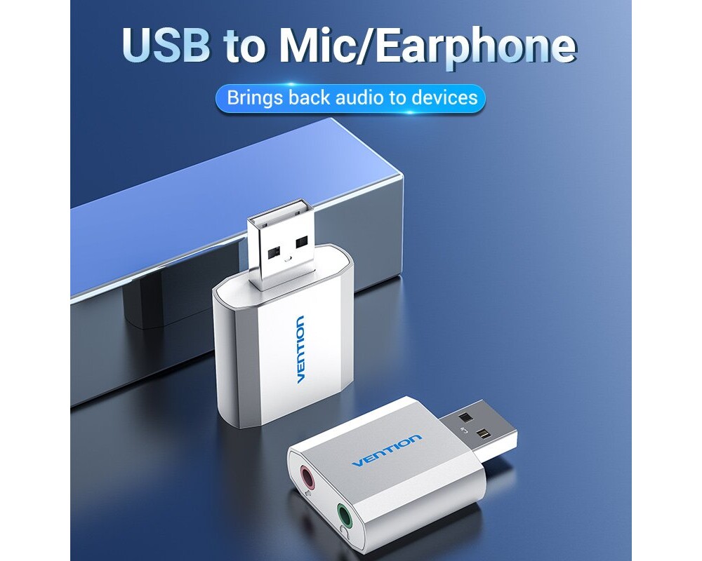 Звукова карта Vention USB Sound card - Headphones 2 Звукова карта Vention USB Sound card - Headphones 2