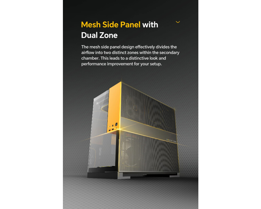 Кутия Geometric Future EATX - Model 5 Black/Green 12 Кутия Geometric Future EATX - Model 5 Black/Green 12