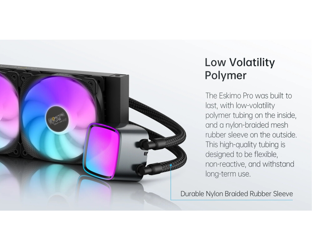 Охладител за процесор Geometric Future - Eskimo Pro 360 White - Addressable RGB 16 Охладител за процесор Geometric Future - Eskimo Pro 360 White - Addressable RGB 16