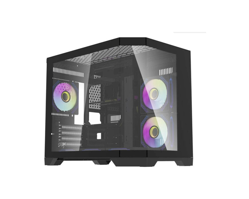 Кутия Aigo mATX - FT418 Black - 6 x 120 mm A-R... Кутия Aigo mATX - FT418 Black - 6 x 120 mm A-R...