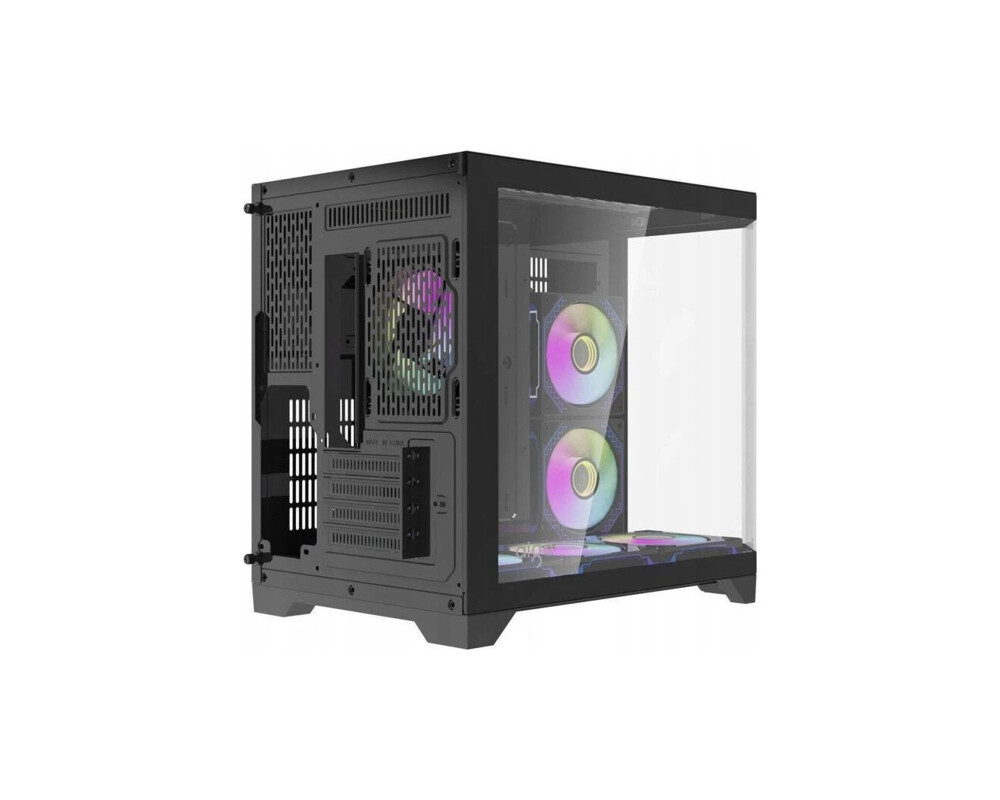 Кутия Aigo mATX - FT418 Black - 6 x 120 mm A-R... 3 Кутия Aigo mATX - FT418 Black - 6 x 120 mm A-R... 3