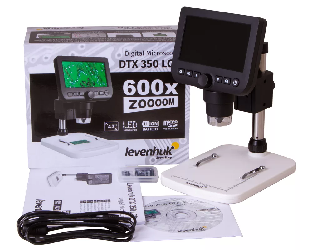 Микроскоп Цифров Levenhuk DTX 350 LCD 2