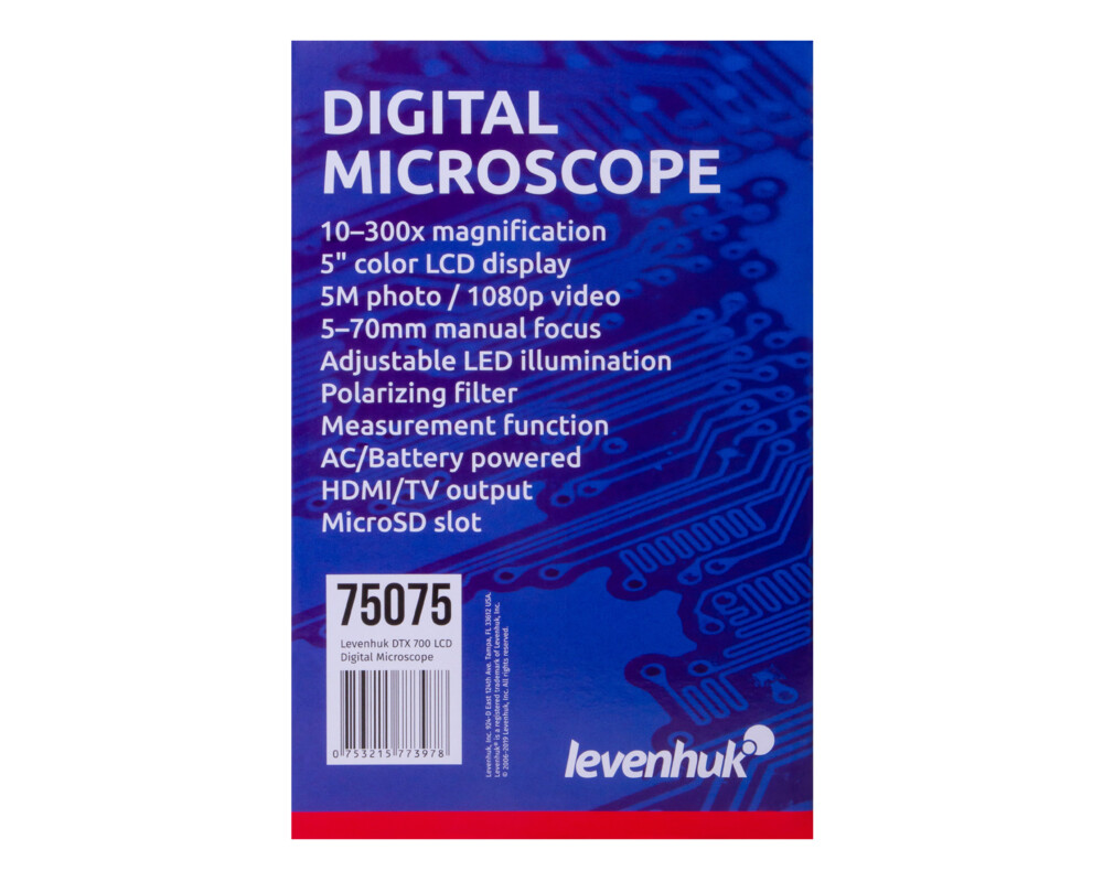 Микроскоп Цифров Levenhuk DTX 700 LCD 76