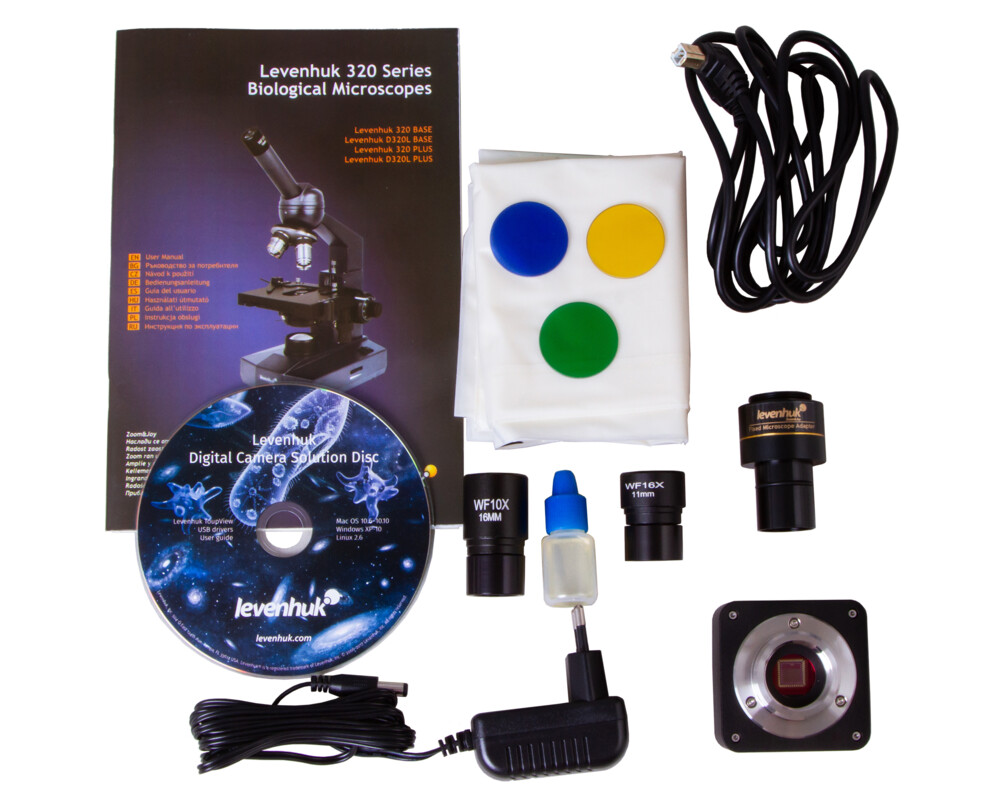 Микроскоп Цифров монокулярен Levenhuk D320L PLUS 3.1M 128