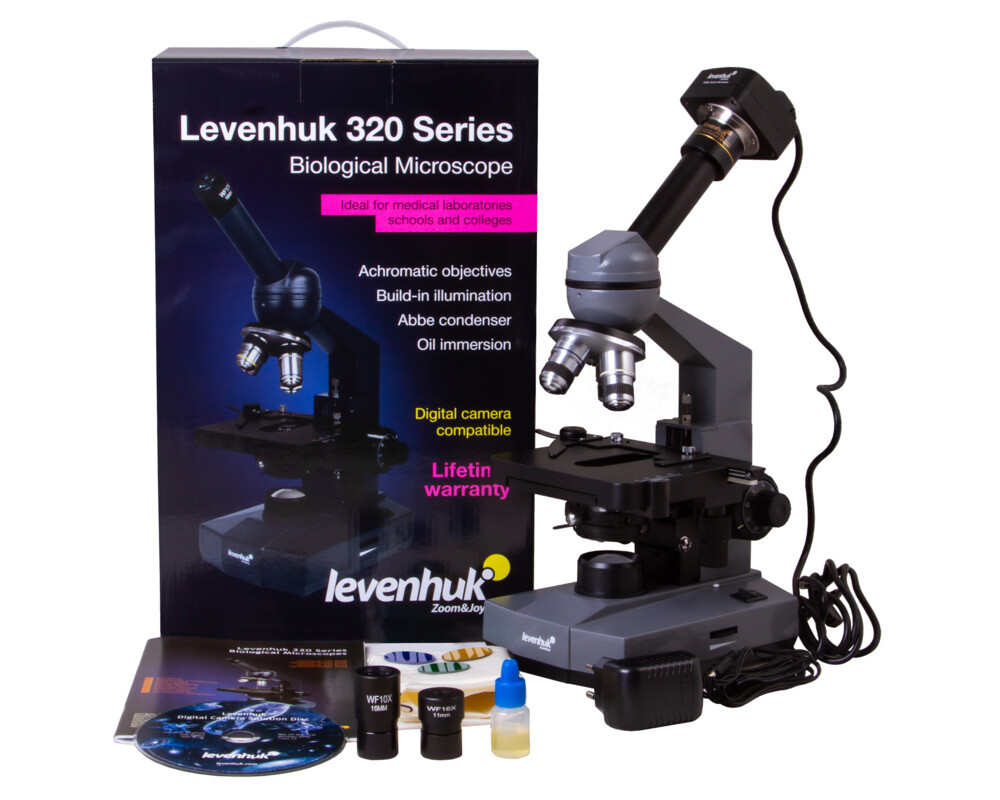 Микроскоп Цифров монокулярен Levenhuk D320L PLUS 3.1M 54