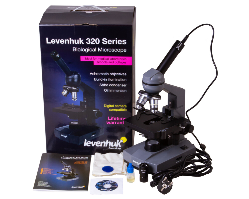 Микроскоп Цифров монокулярен Levenhuk D320L BASE 3M 2
