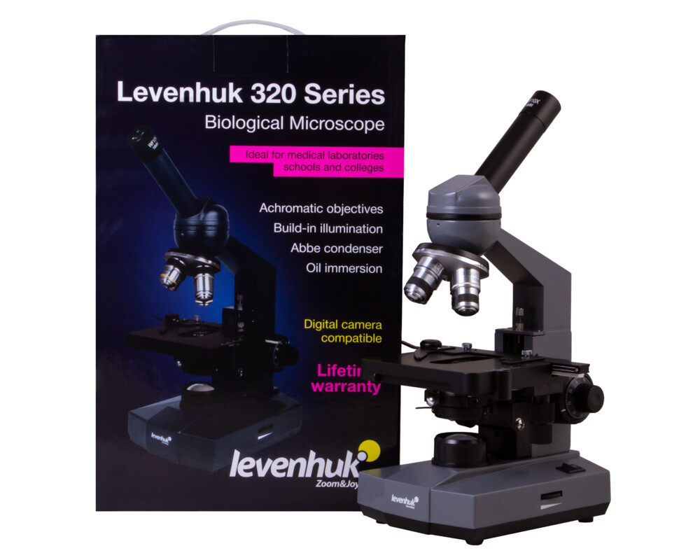 Микроскоп Биологичен монокулярен Levenhuk 320 PLUS 107