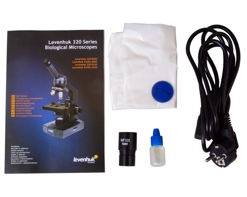 Микроскоп Биологичен монокулярен Levenhuk 320 BASE 61