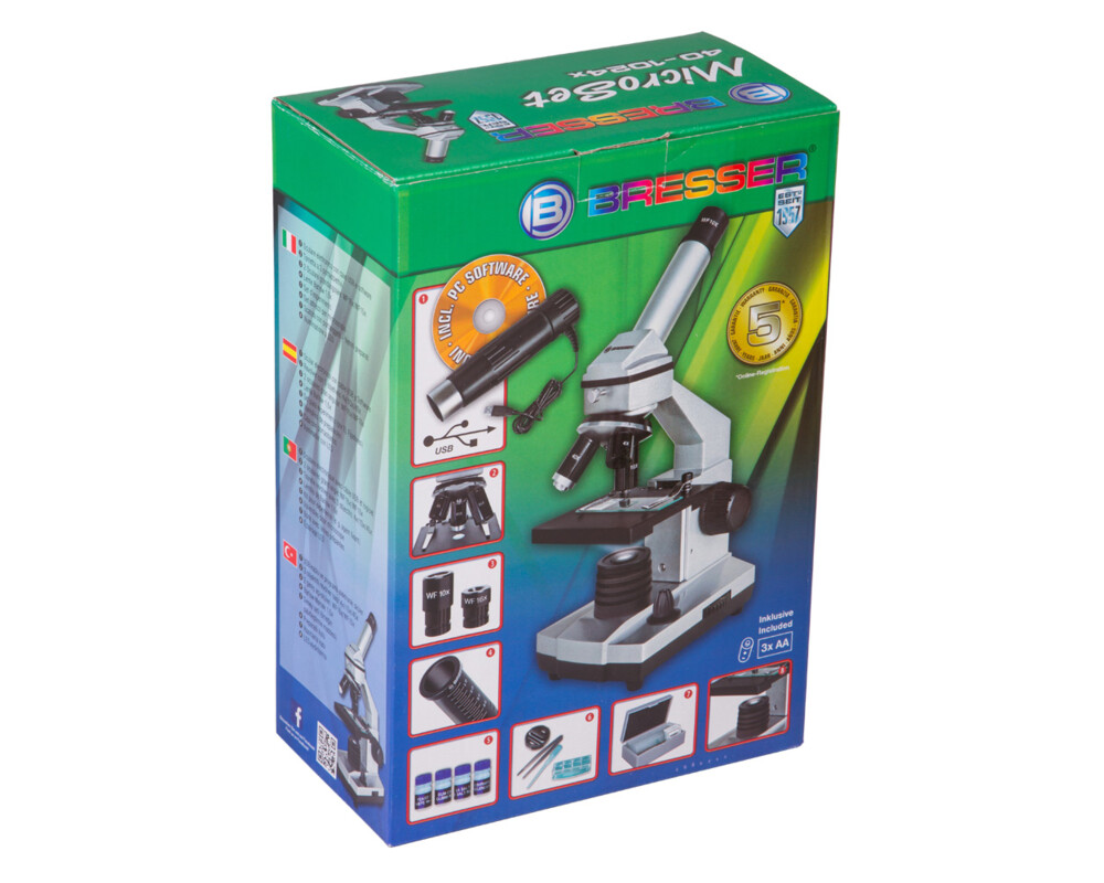 Микроскоп Bresser Junior 40–1024x, без калъф 12