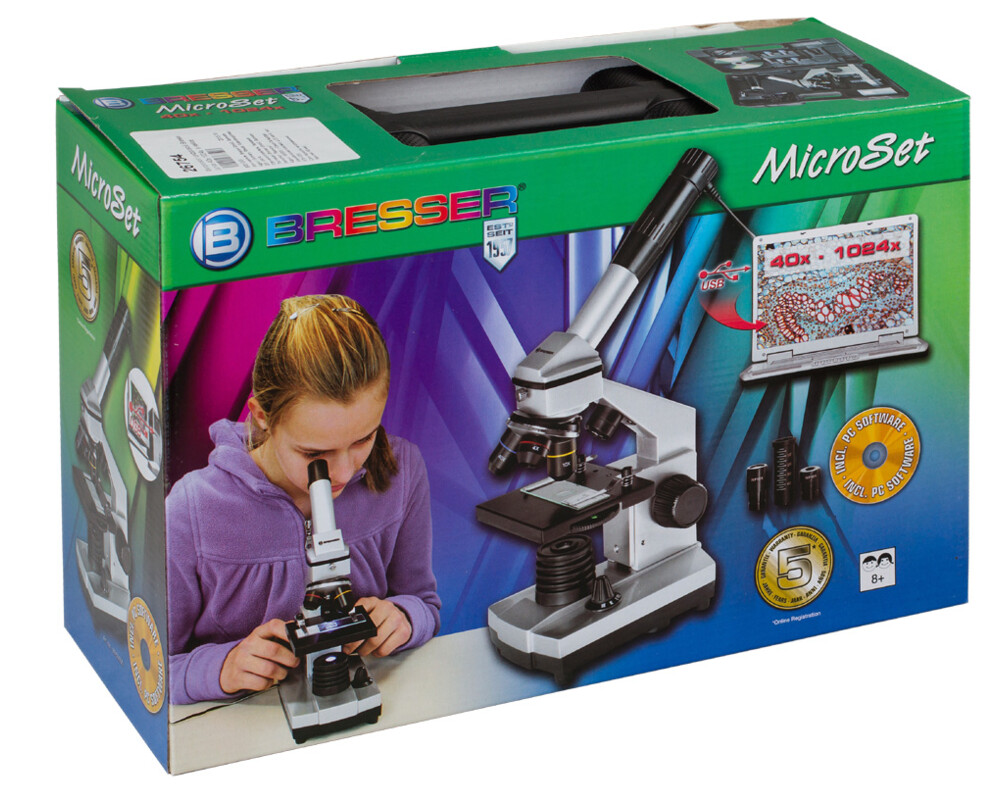 Микроскоп Bresser Junior 40–1024x, с калъф 59