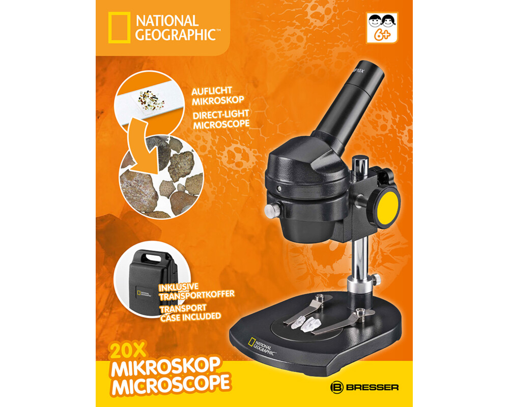 Микроскоп Bresser National Geographic 20x, монокулярен 87