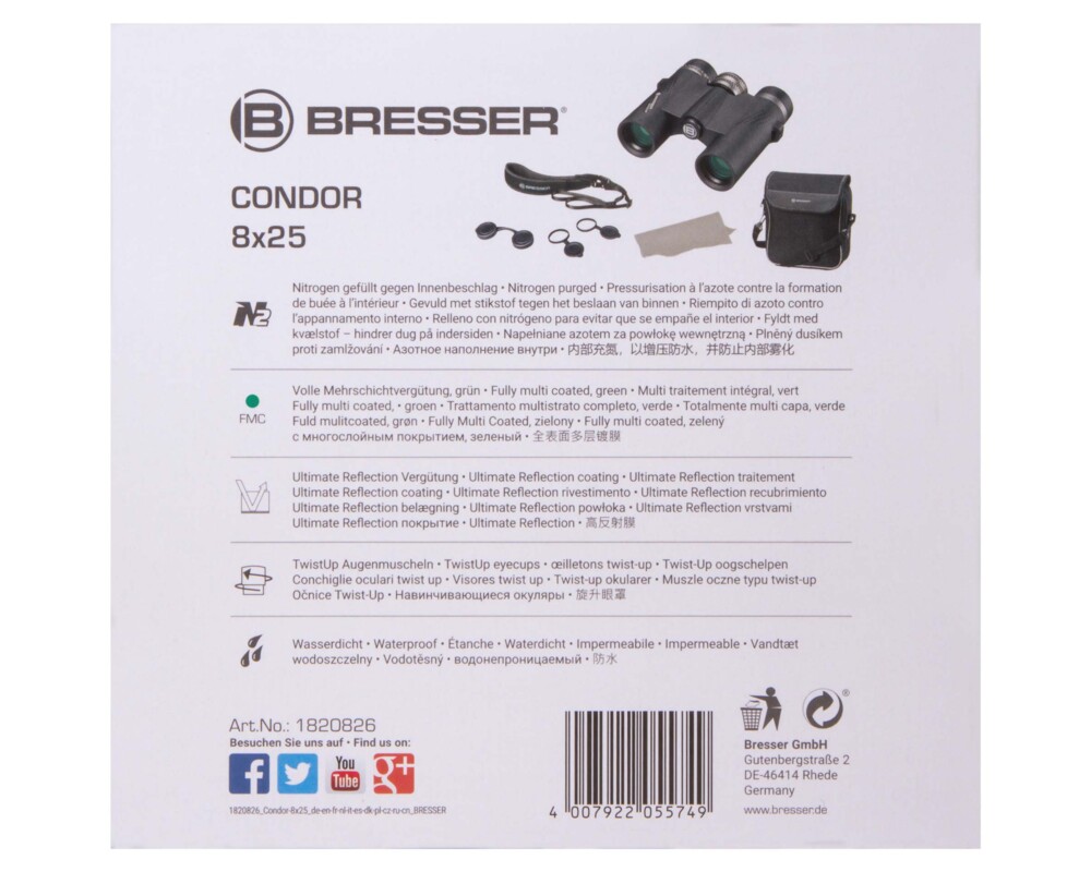 Бинокъл Bresser Condor UR 8x25 14