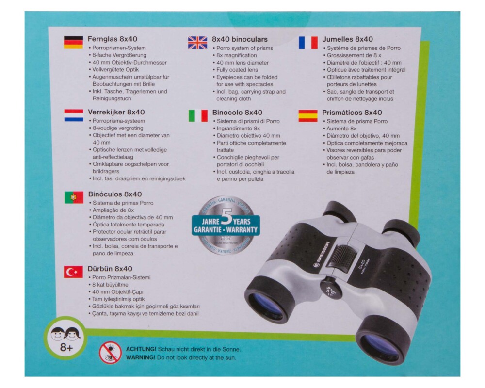 Бинокъл за деца Bresser Junior 8x40 14