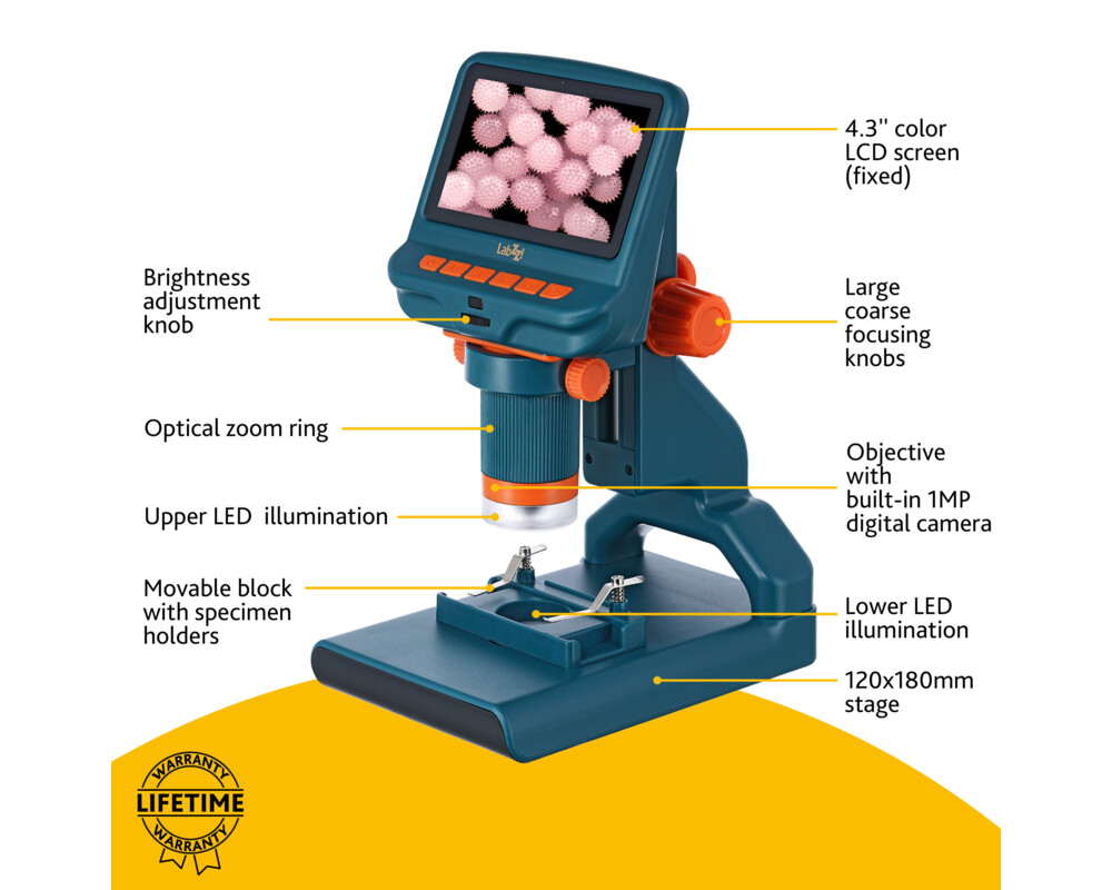 Микроскоп Цифров Levenhuk LabZZ DM200 LCD 29