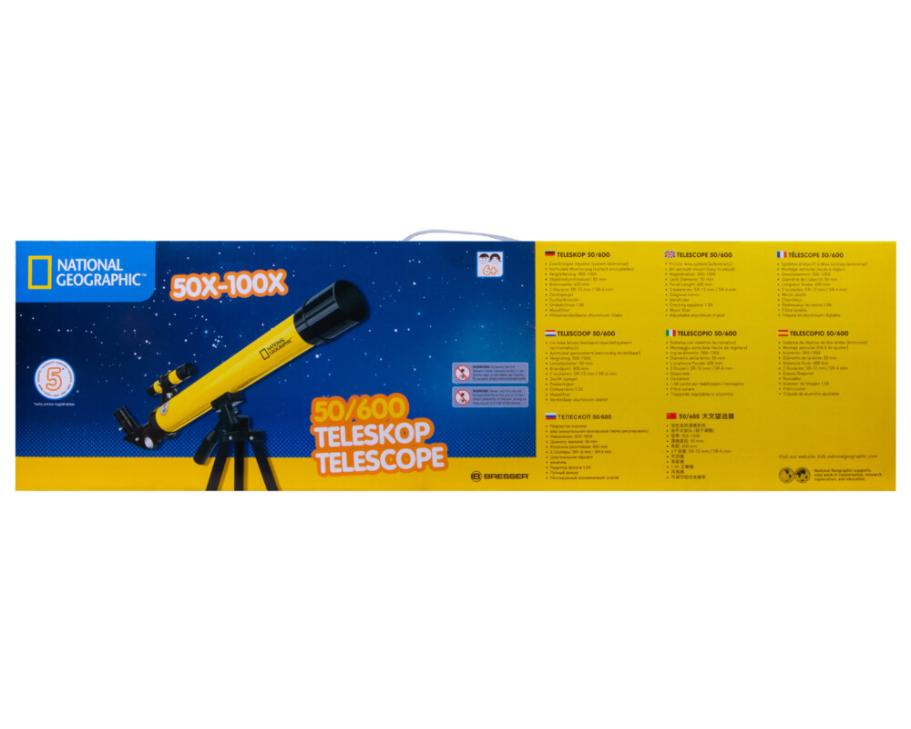 Телескоп Bresser National Geographic 50/600 AZ 45