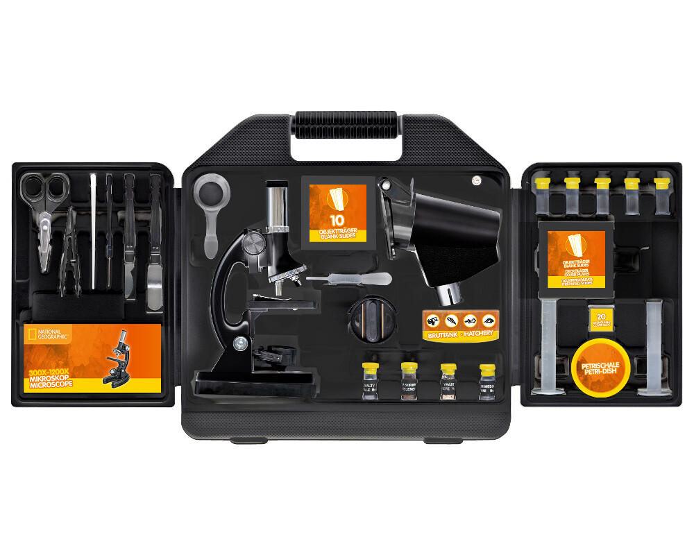 Микроскоп Bresser National Geographic 300x-1200x (включен е калъф) 2
