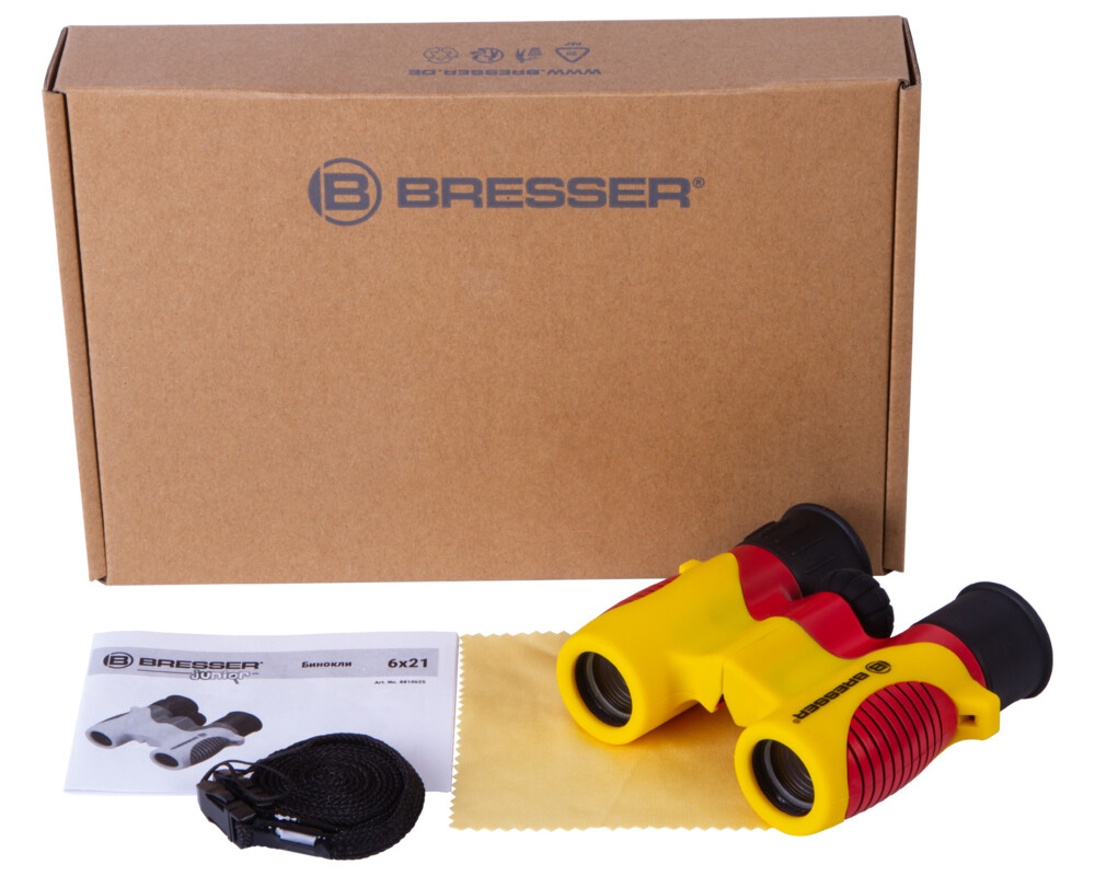 Бинокъл за деца Bresser Junior 6x21, жълт 41