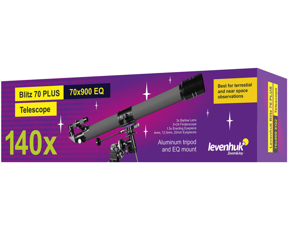 Телескоп Levenhuk Blitz 70 PLUS 2