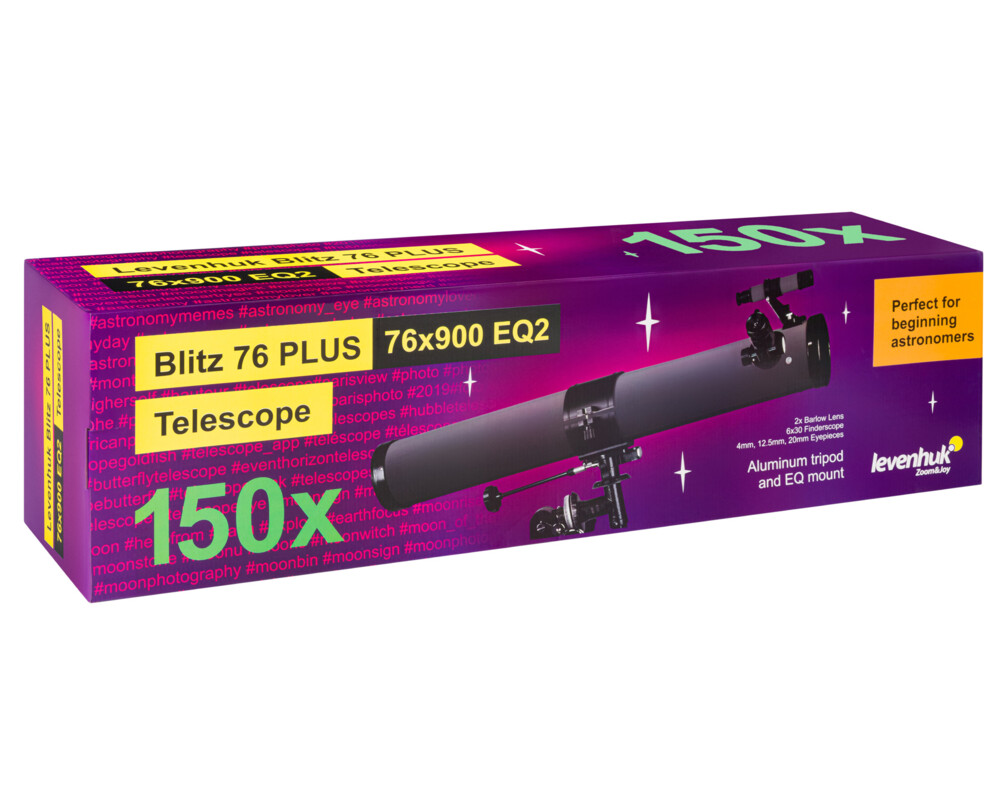 Телескоп Levenhuk Blitz 76 PLUS 37
