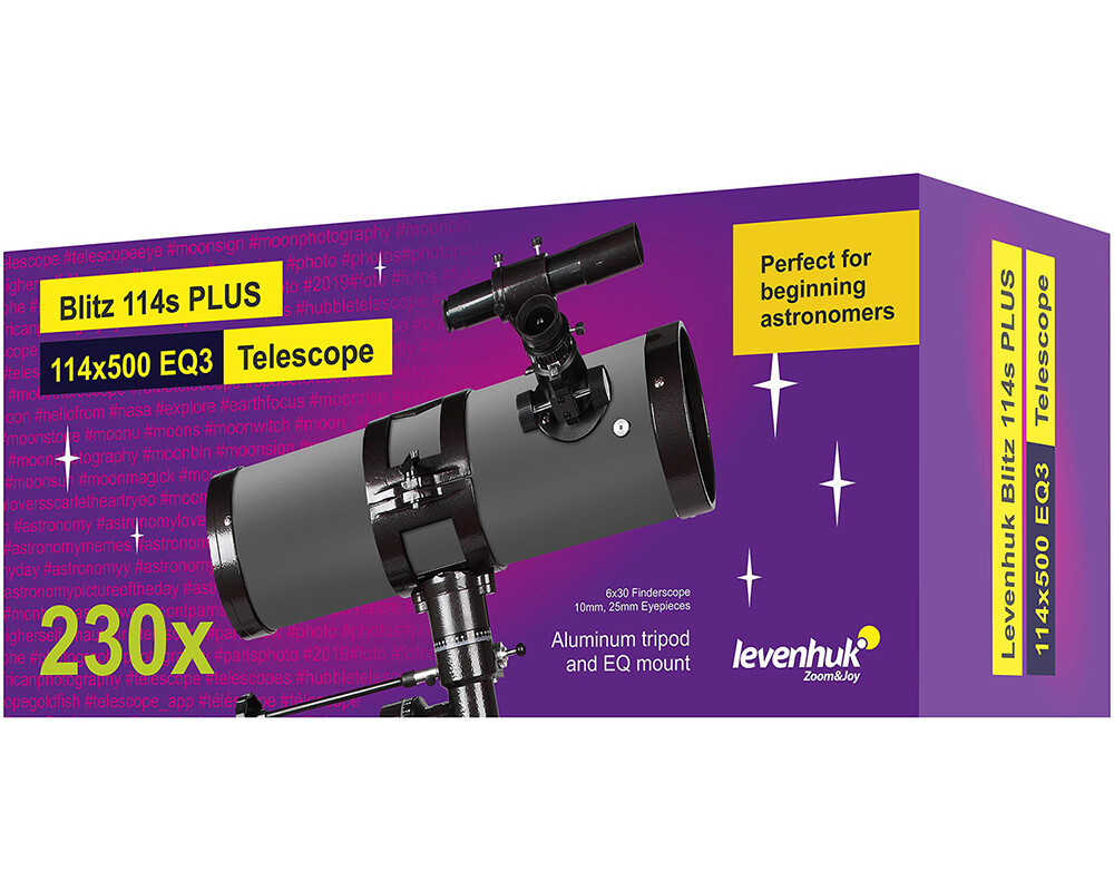 Телескоп Levenhuk Blitz 114s PLUS 2
