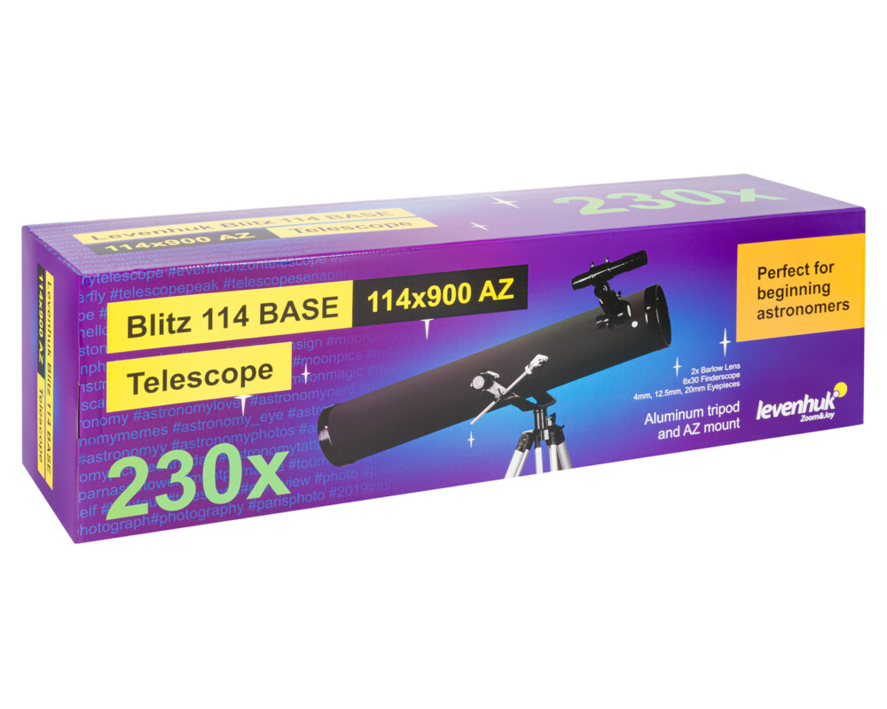 Телескоп Levenhuk Blitz 114 BASE 64
