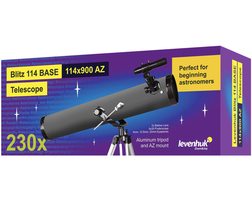Телескоп Levenhuk Blitz 114 BASE 2