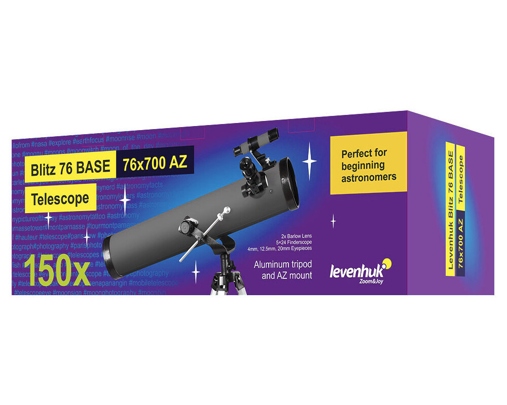 Телескоп Levenhuk Blitz 76 BASE 2