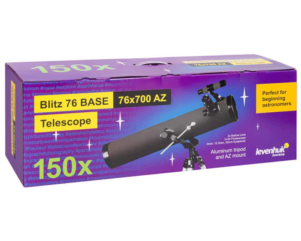 Телескоп Levenhuk Blitz 76 BASE 39