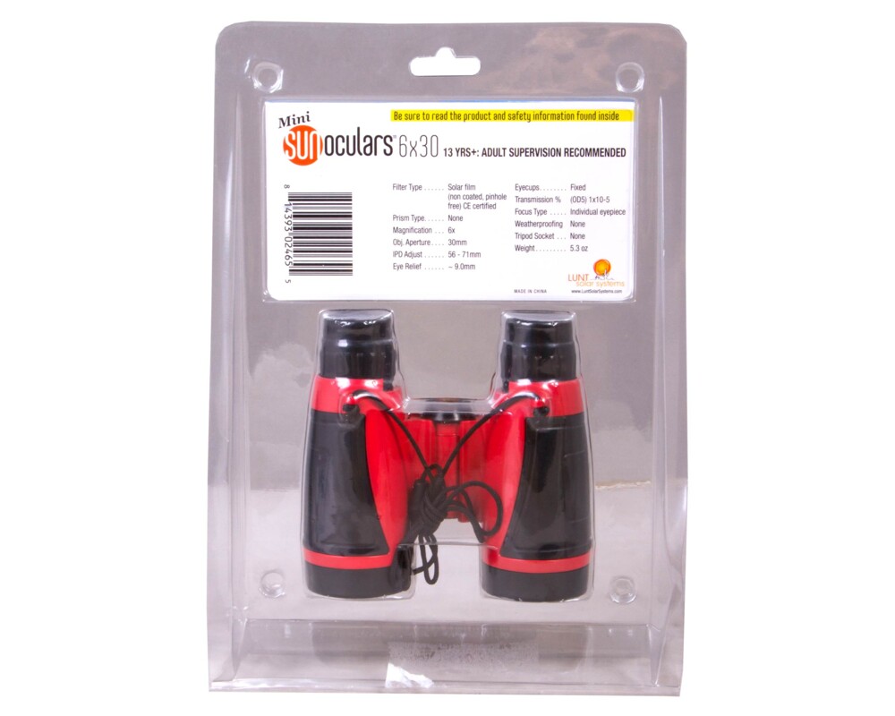 Бинокъл Слънчев LUNT Mini SUNoculars 6x30 4