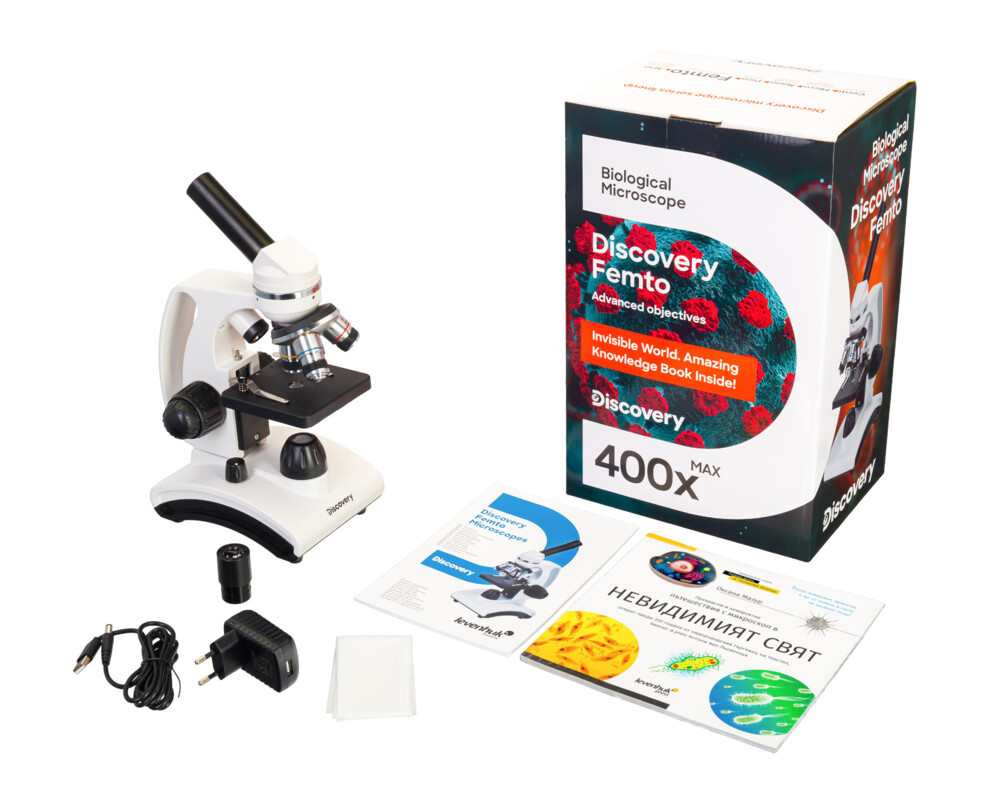 Микроскоп Levenhuk Discovery Femto Polar с книга 55