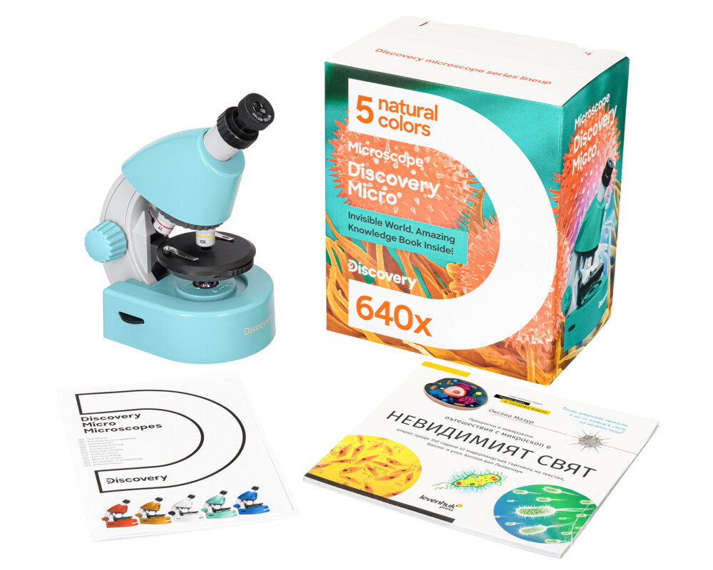 Микроскоп Levenhuk Discovery Micro с книга 72