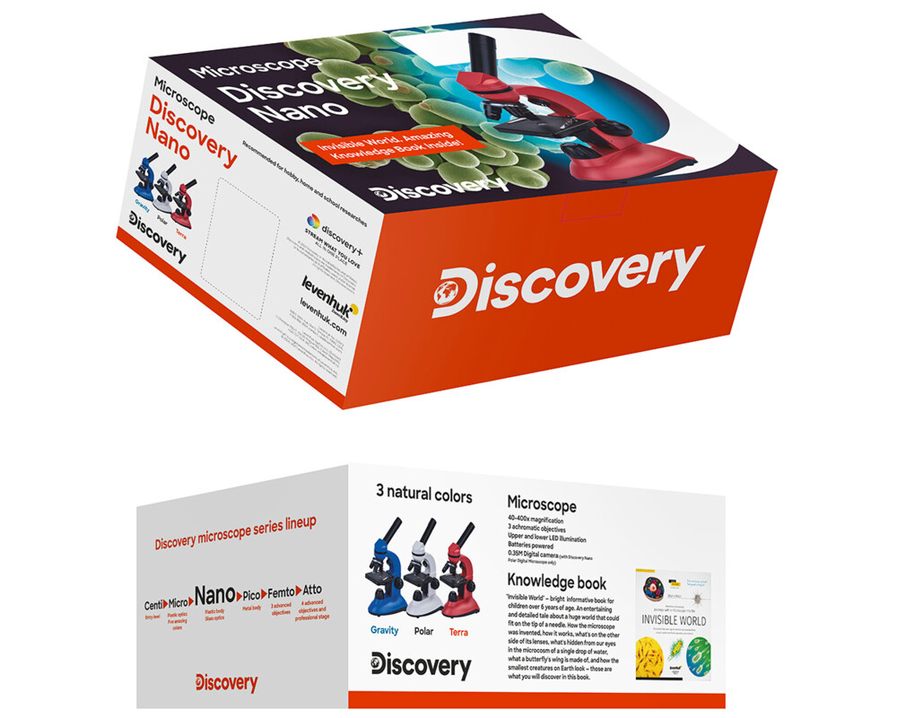 Микроскоп Цифров Levenhuk Discovery Nano Polar с книга 2