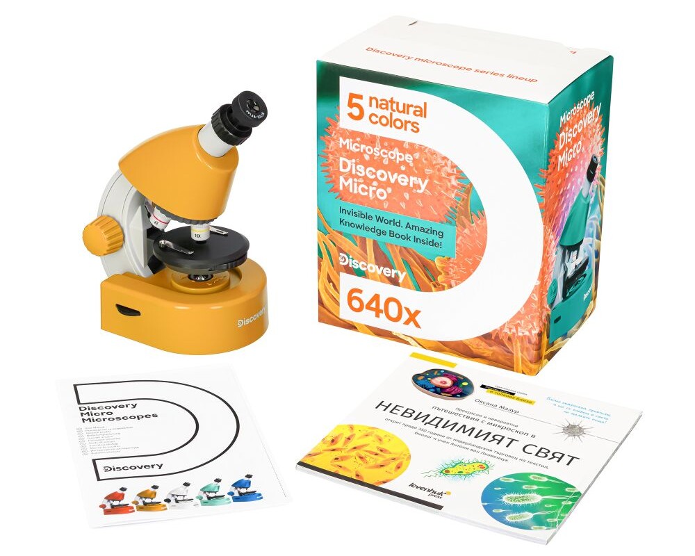 Микроскоп Levenhuk Discovery Micro с книга 72