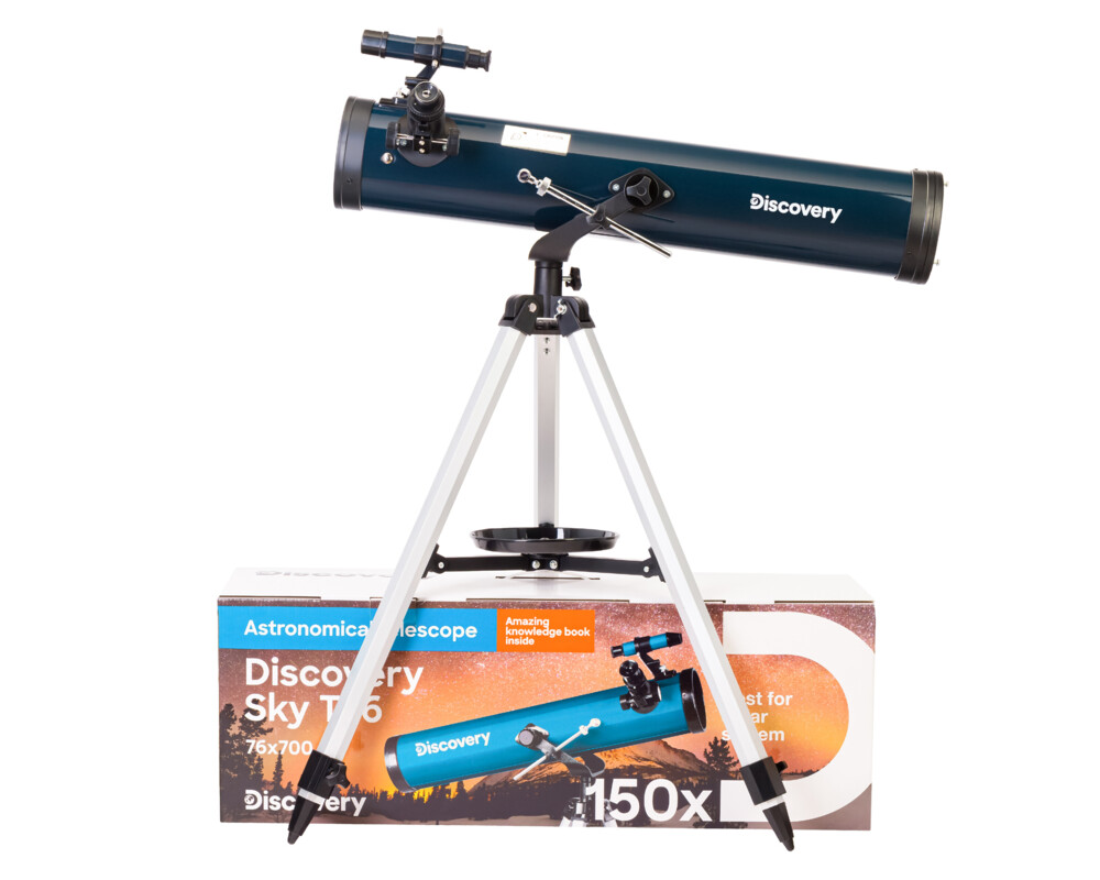 Телескоп Levenhuk Discovery Sky T76 с книга 35